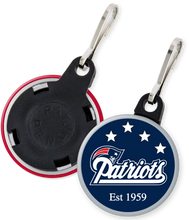 Load image into Gallery viewer, New England Patriots NFL Football Button Zipper Pulls
