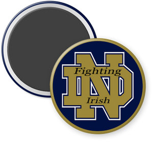University of Notre Dame Fighting Irish Button Magnet
