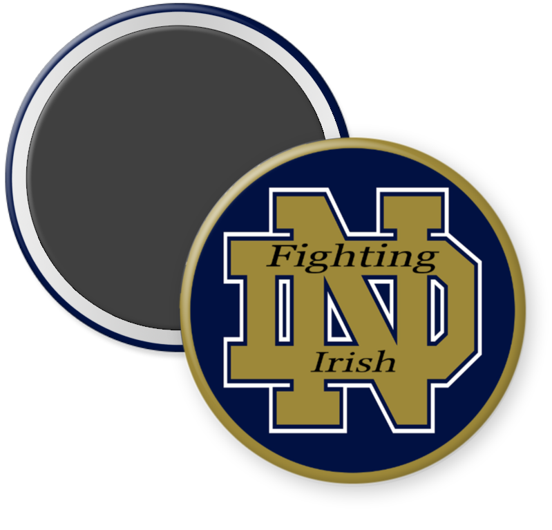 University of Notre Dame Fighting Irish Button Magnet