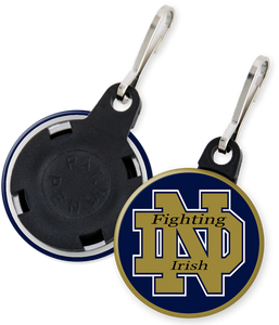 University of Notre Dame Fighting Irish Button Zipper Pulls