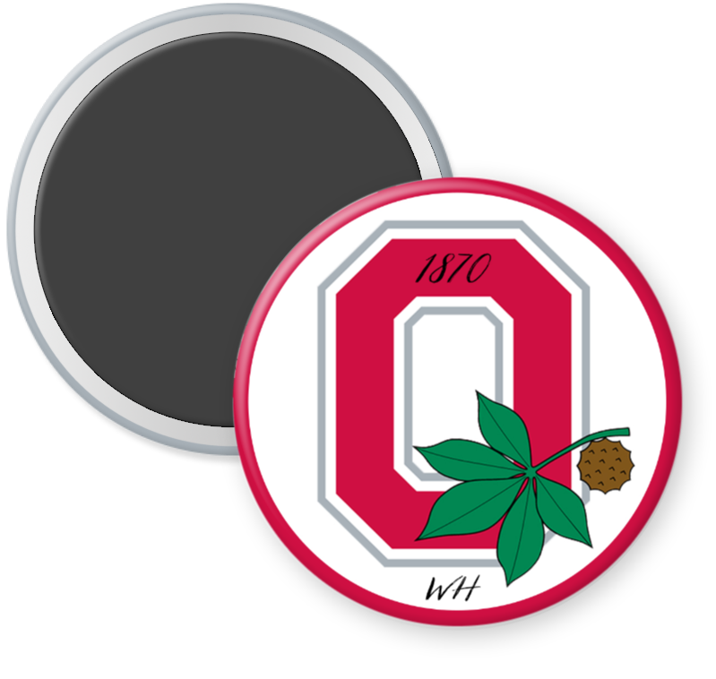 Ohio State Buckeyes Button Magnet