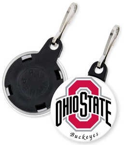Ohio State University Button Zipper Pull