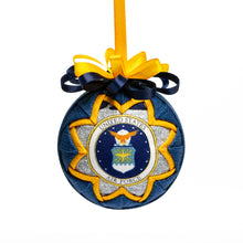 Load image into Gallery viewer, United States Air Force Military Quilted Heirloom Ornament for Christmas Gift
