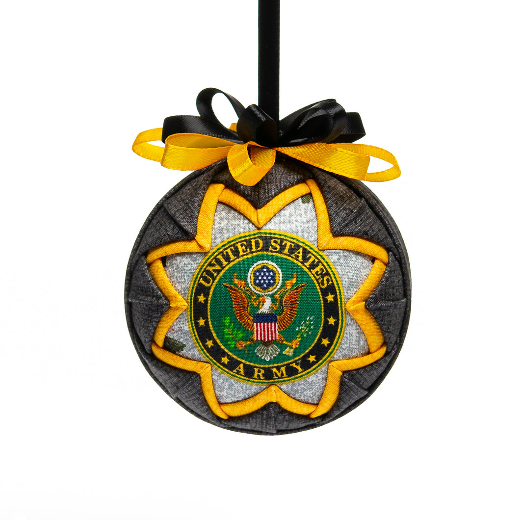 US Army Quilted Heirloom Ornament for Christmas Gift