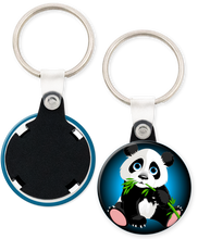 Load image into Gallery viewer, Panda Bear Button Keyring Keychain
