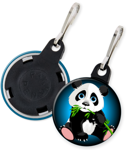 Panda Bear Button Zipper Pull