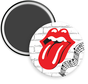Rolling Stones Button Magnet