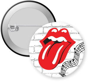 Rolling Stones Button Pin