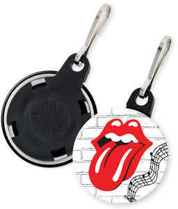 Rolling Stones Button Zipper Pulls