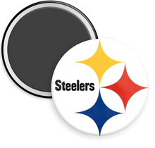 Load image into Gallery viewer, Pittsburg Steelers NFL Football Button Magnet
