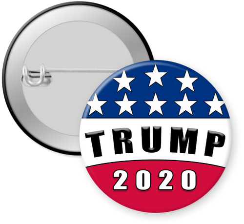 Trump 2020 campaign button pinback