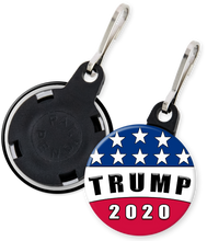 Load image into Gallery viewer, Trump 2020 campaign button zipper pull
