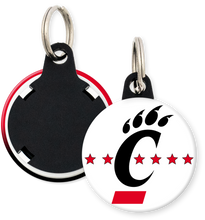Load image into Gallery viewer, University of CIncinnati Button Keyring Keychain
