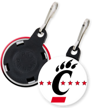 Load image into Gallery viewer, University of CIncinnati Button Keyring Keychain
