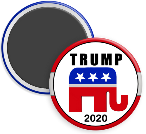 Vote for Trump 2020 Campaign Button Magnet