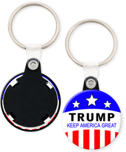 Load image into Gallery viewer, Trump Keep America Great Trump 2020 Campaign Button Keyring

