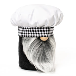 Little Chef Kitchen Gnome in black and white
