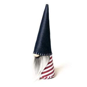 Handmade American flag gnome