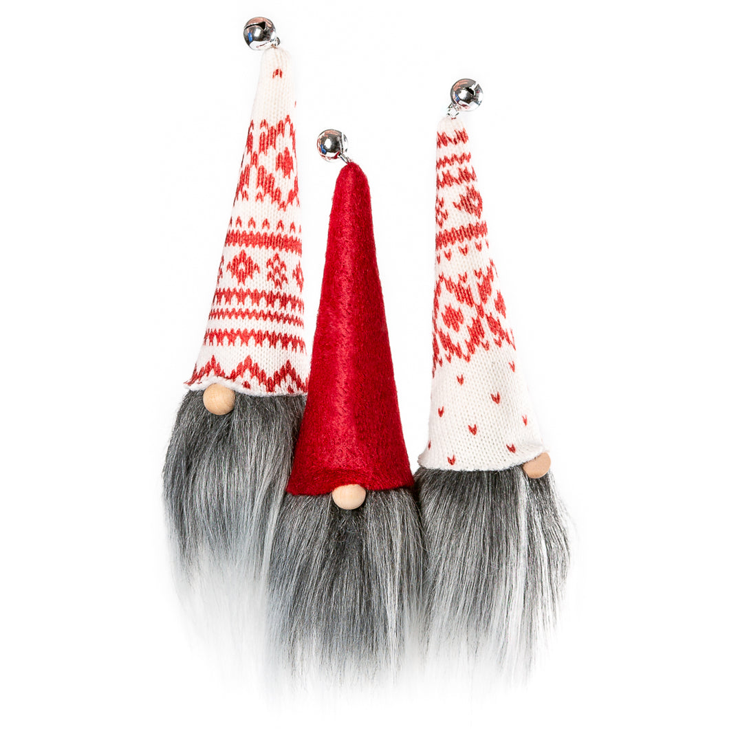 Christmas Tree Fabric Gnome Ornaments