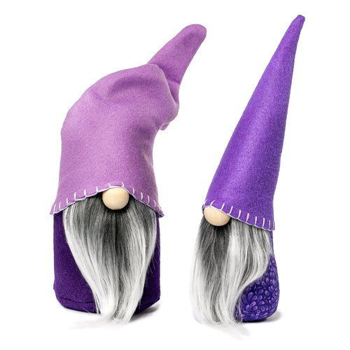 Joyful Gnomes Purple Passion Indoor Fabric Gnomes in Purple