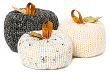 Load image into Gallery viewer, hand knitted fabric fall pumpkins
