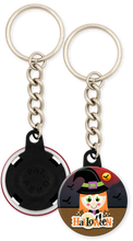 Load image into Gallery viewer, Witch halloween button keychain
